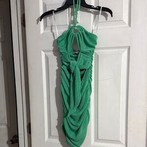 Princess Polly Green Halter Dress